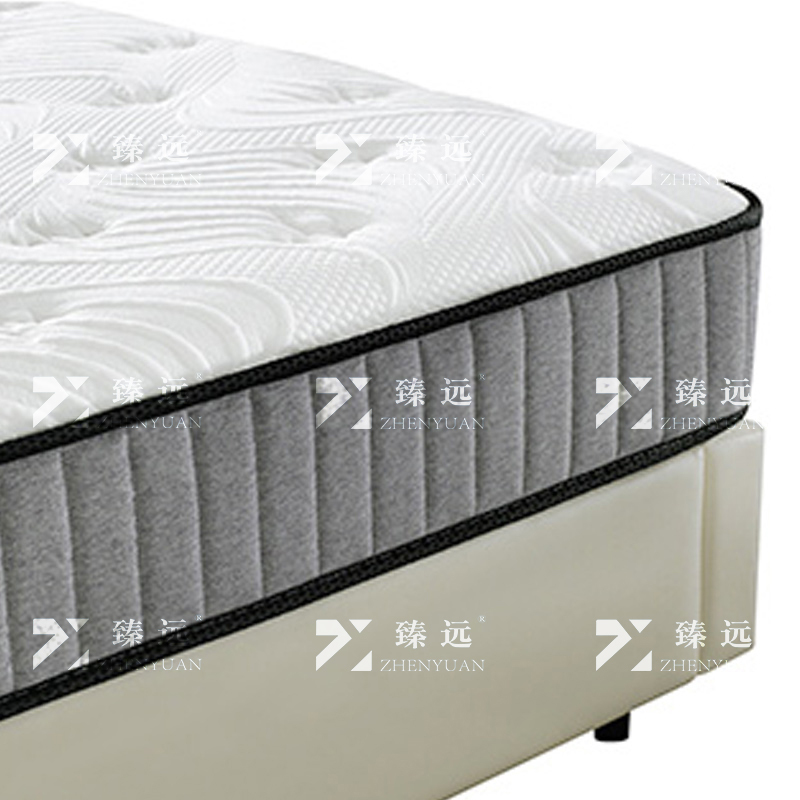 臻远 ZY3120226 席梦思弹簧床垫白色提花面料3E环保棕独立圆网弹簧