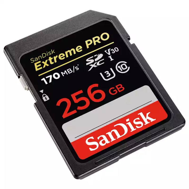 闪迪(Sandisk)256GB至尊超高速SD卡读200MB/s写90MB/s相机内存卡存储卡支持4K录制V30 C10
