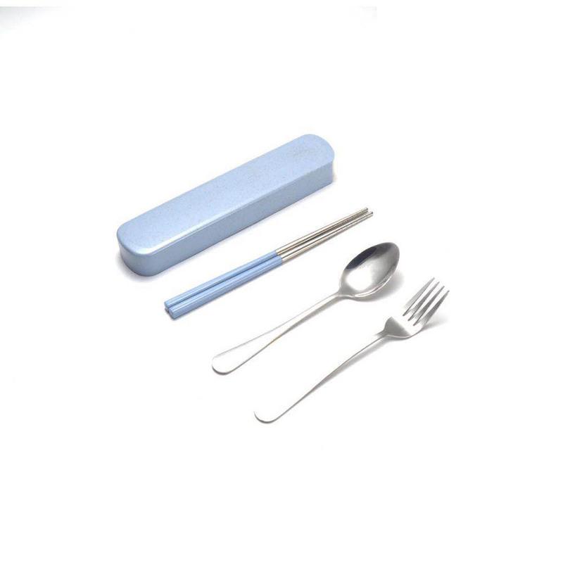 北欧蓝 B款餐具 单层保温饭盒保饭盒保温12小时保温学生饭盒男小学生防烫保温饭盒