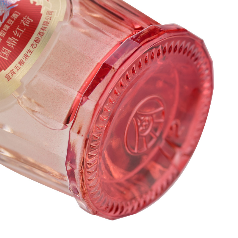 宜宾五粮液生态酿酒有限公司 国鼎红荷 52度高度白酒500ml*6瓶整箱装 高档礼盒装 送礼喜宴礼品酒水