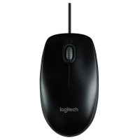 罗技(Logitech)M100r USB 光电鼠标 有线鼠标 即插即用 三年质保 办公鼠标 黑色