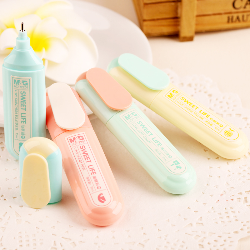 晨光acf72201修正液10ml糖果主义水基白单位支jl