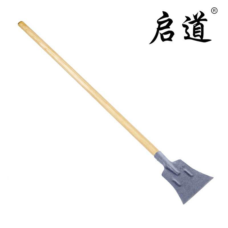 启道推雪板 除雪铲冰铲户外手推雪铲农用清雪除雪工具 斧型冰铲 (带直柄)