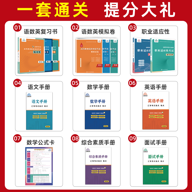 综合素质职业适应性[辅导资料+专项题库] 河南省 [正版]河南单招考试复习资料2024河南高职单招综合素质专项题库职业适