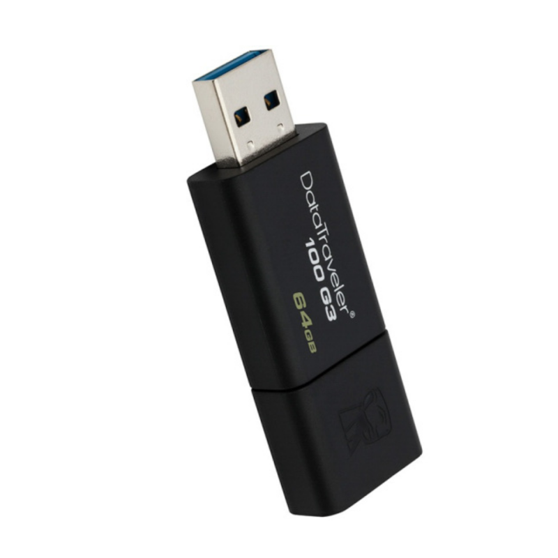 金士顿（Kingston）DT 100G3 64GB USB3.0 U盘 高速车载U盘 黑色