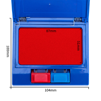 得力得力9850双色半自动印台(蓝)
