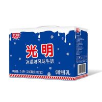 光明新品冰淇淋风味牛奶200ml*12盒 网红常温冰激凌口味