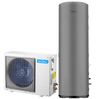 美的（Midea）空气能热水器家用200升KF66/200L-MH(E2)蓝钻内胆速热型分体机热泵适合3-4人防漏电