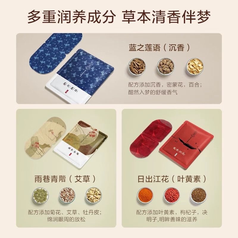 珍视明忆江南蒸汽热敷眼罩(叶黄素)10袋/盒高清大图