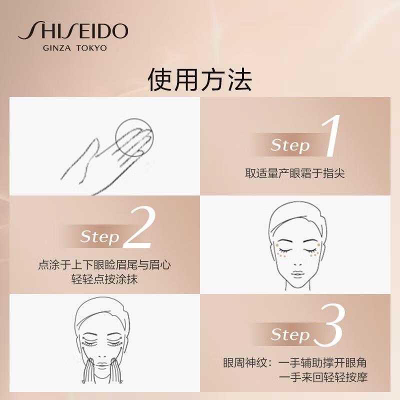 资生堂(SHISEIDO) 盼丽风姿智感抚痕眼霜15ml 生日礼物送女生高清大图