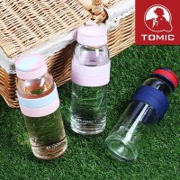 【TOMIC旗舰店】TOMIC特美刻时尚炫彩单层玻璃防烫水杯子500ML