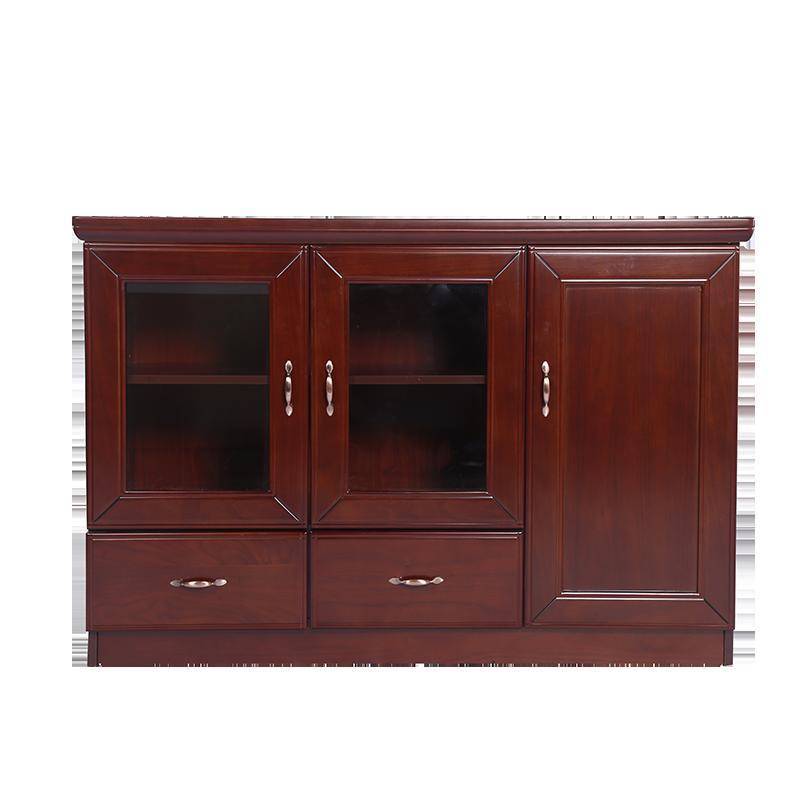 <万保>茶水柜 办公家具 木质茶水柜 餐边柜 简约现代多功能办公储物柜 文件柜 碗柜