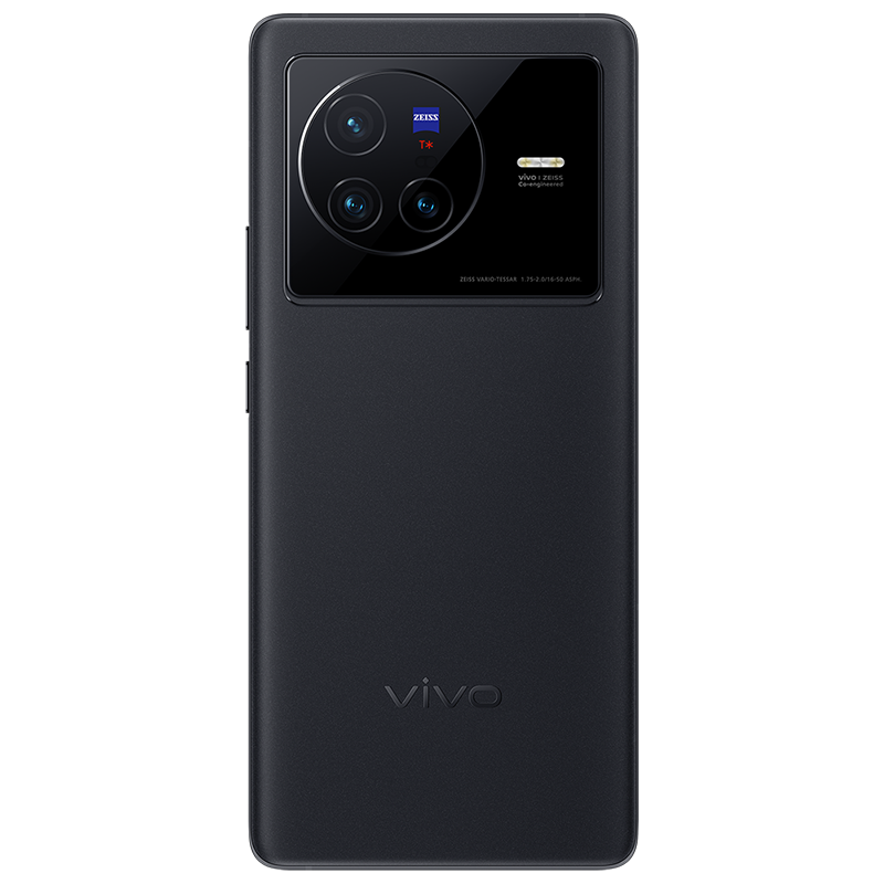 vivo X80 8GB+256GB 至黑 蔡司专业影像 天玑9000旗舰芯片 双电芯80W闪充 全新5G智能拍照全网通手机
