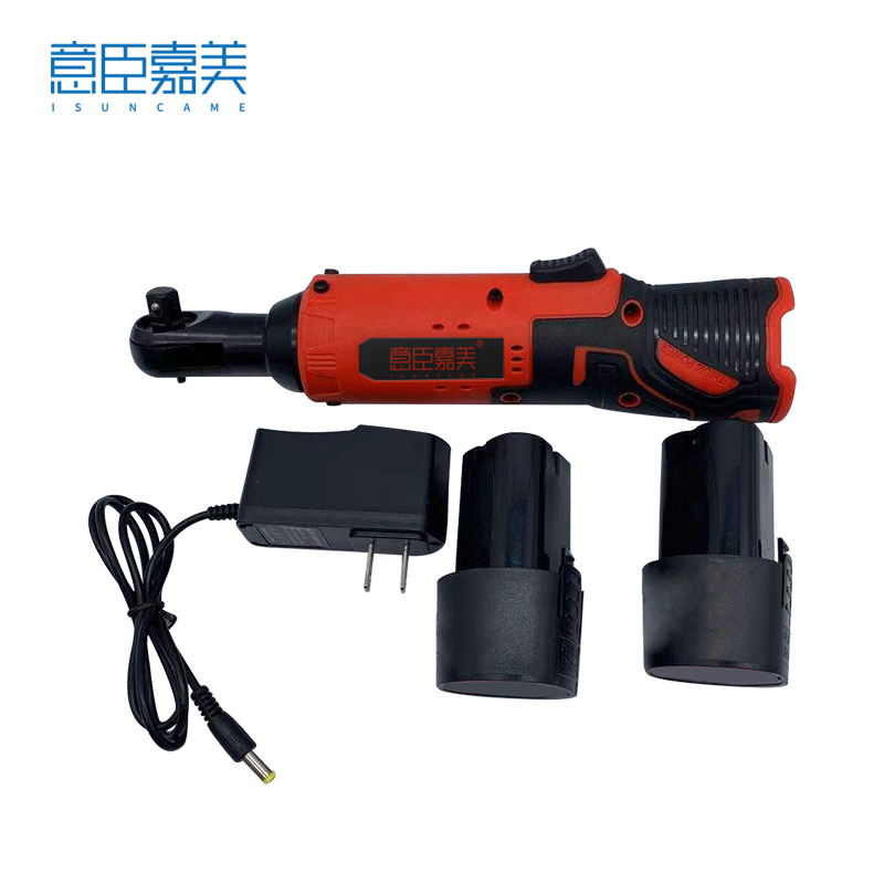 意臣嘉美 荆轮扳手90度直角 两电一充 套