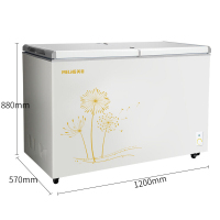 [支持以旧换新]美菱(MELING) BCD-278AZ 278升冰柜家用商用蝴蝶门侧掀门双温柜双门商用冷柜冰柜