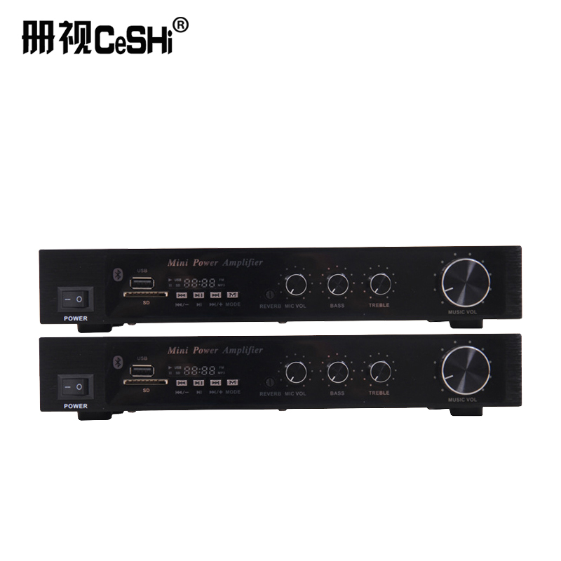 册视监控配件蓝牙小功放机家用音响HIFI发烧定阻开关电源功率放大器X-108台高清大图