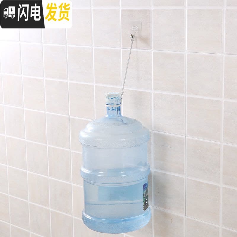 三维工匠挂钩强力粘胶后上吸盘衣钩厨房贴墙壁壁挂承重无痕贴免打孔粘钩 免钉挂钩(60只装)承重20斤图片