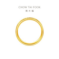周大福吉言金戒指 足金黄金戒指女生日礼物(工费:320计价)EOF1410