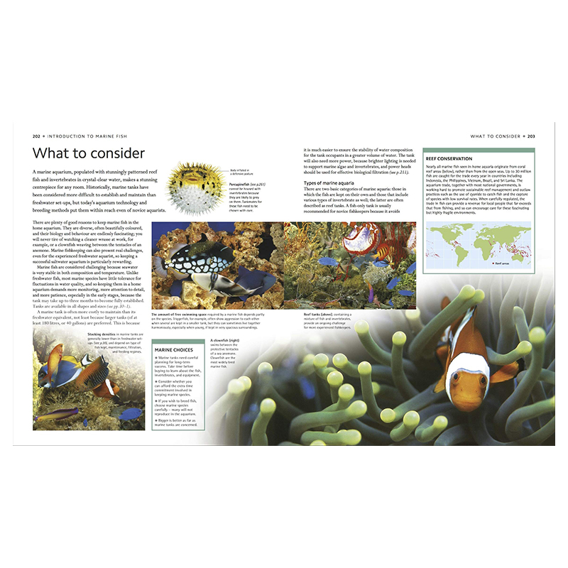 [正版]DK 水族馆和池鱼百科全书英文原版 Encyclopedia of Aquarium and Pond Fis高清大图