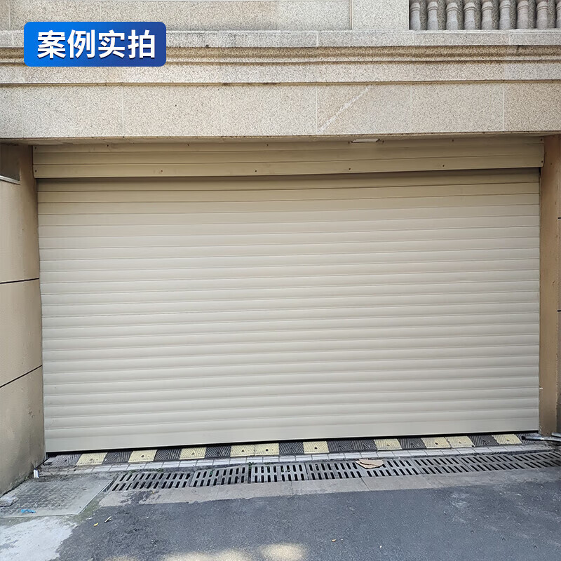 启功电动卷帘门铝合金卷闸门车库门 每平方QG-JZJLM02高清大图