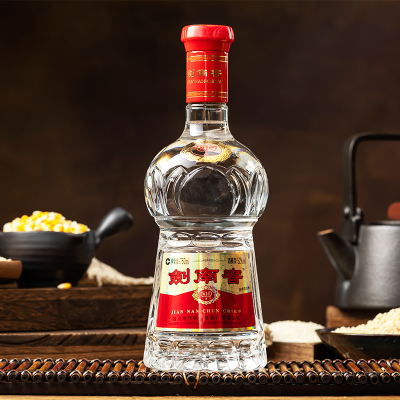 官方旗舰店剑南春52度水晶剑750ml浓香型白酒宴会商务送礼