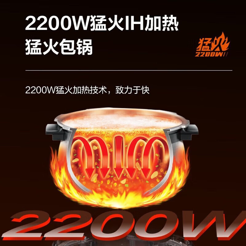 苏泊尔(SUPOR)鲜呼吸系列电压力锅5L家用 猛火2200W 精钢球釜 SY-50FH77Q高清大图