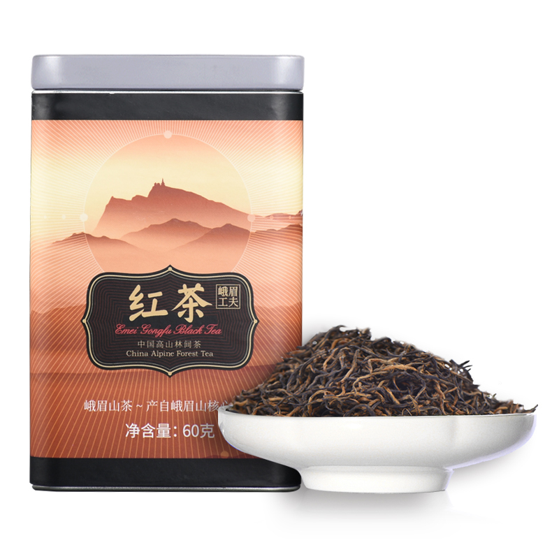 峨眉雪芽 功夫红茶60g 浓香型正山小种高山红茶叶高清大图