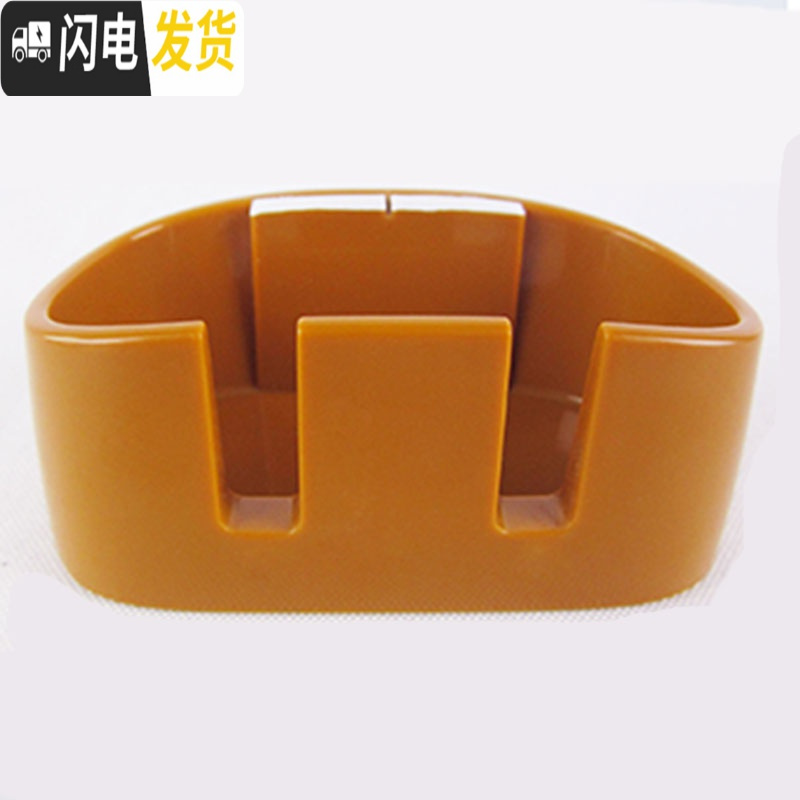 三维工匠创意可爱卡通情侣儿童牙刷架免打孔吸壁式卫生间置物架子牙刷挂架 白色-粉耳朵(猫)