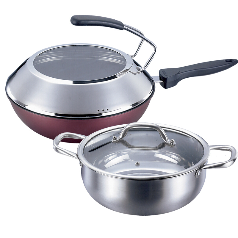 慕亿 wmm 优质不锈钢msn-666传奇2号套装锅