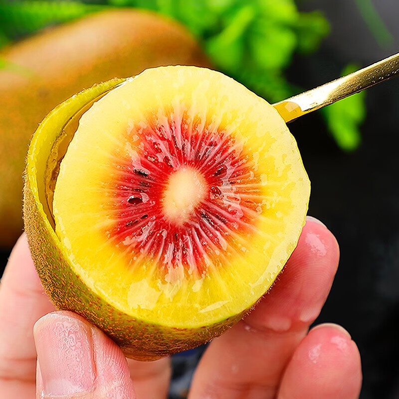 冠町 四川红心猕猴桃奇异果 12枚装大果单果90-110g 新鲜水果生鲜高清大图