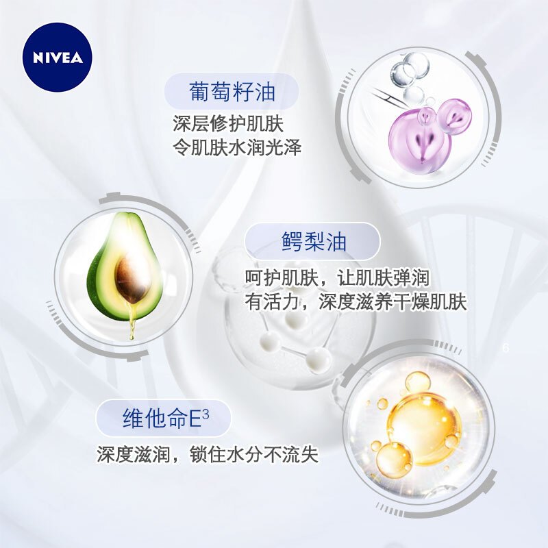 妮维雅NIVEA深层保湿身体乳400ml 深层保湿滋润型 补水润肤乳 香味持久留香高清大图