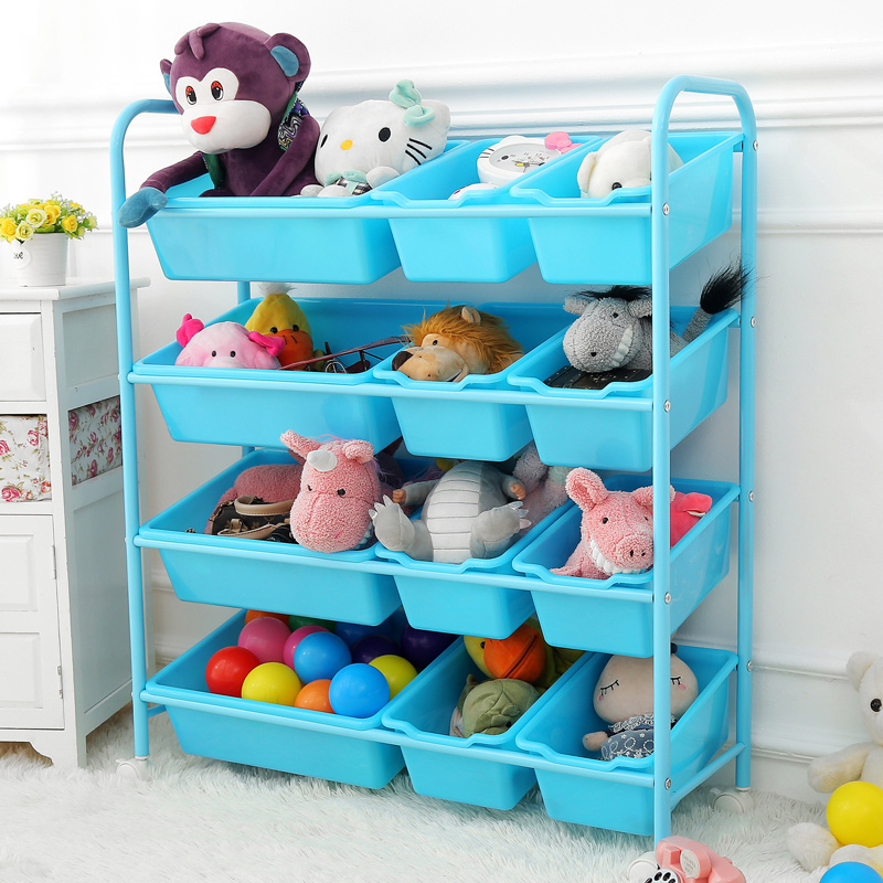 儿童玩具收纳架儿童房玩具架幼儿园玩具收纳柜宝宝玩具收纳整理架高清大图