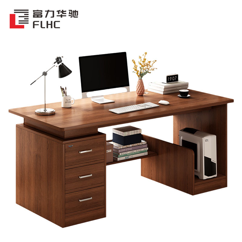 富力华驰 办公桌 140*60*75cm张高清大图