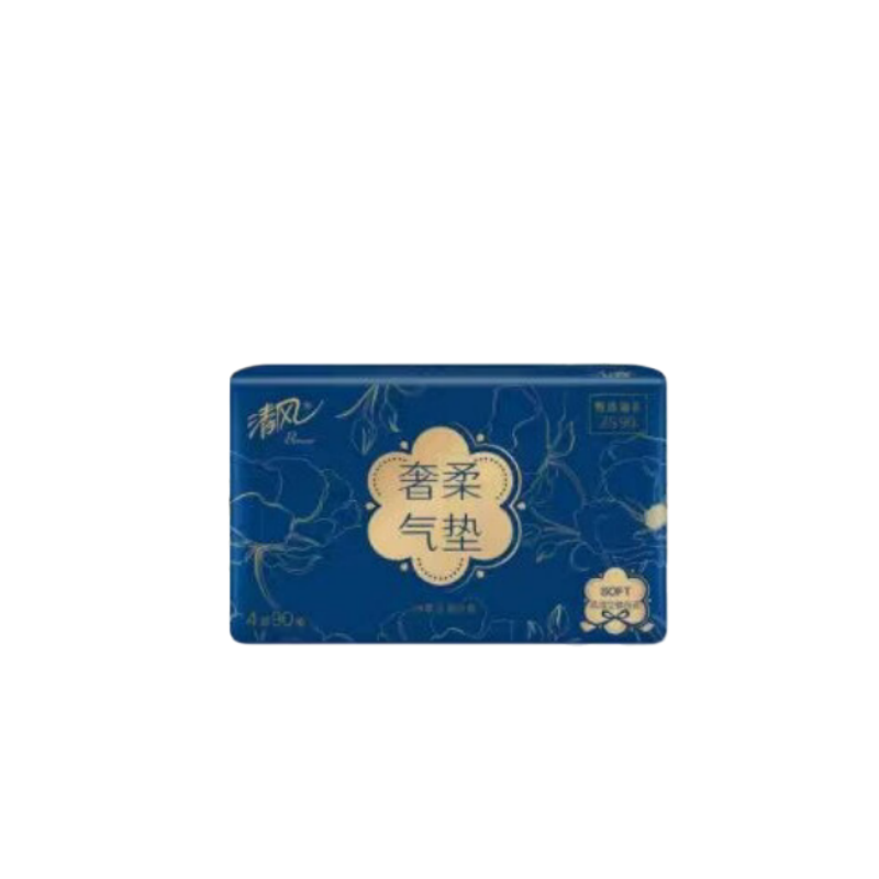 清风(Breeze) ZS360 4层90抽4包/提 M码 190mmX154mm 面巾纸 4.包/提 (计价单位:提)高清大图
