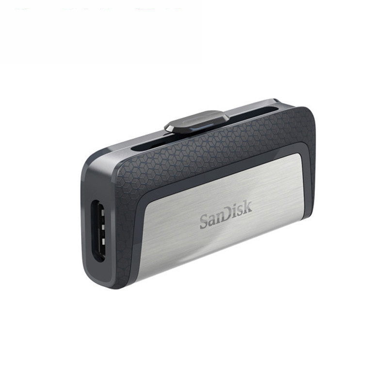 闪迪(Sandisk)32GB U盘 Type-C接口 至尊高速手机电脑两用双接口OTG内存扩容 灰色