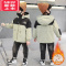 可莉允小男童秋冬装棉服男孩儿童装洋气冬款加绒棉衣派克风衣外套潮8岁9