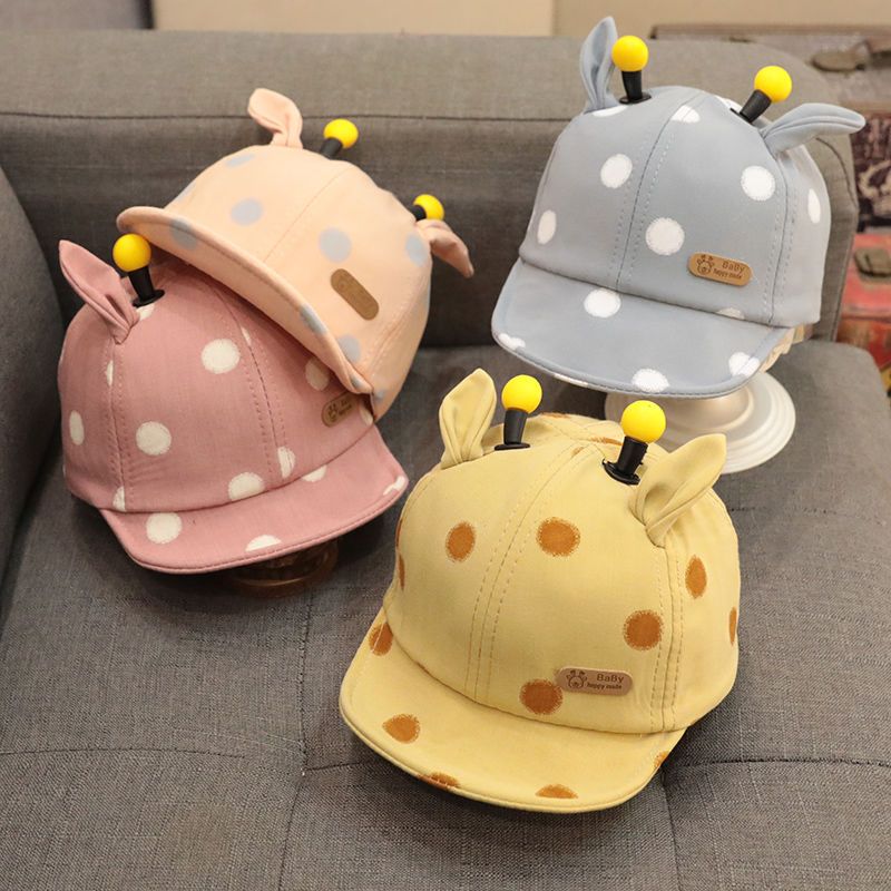 婴儿帽子春秋薄款男童鸭舌帽春季遮阳男宝宝可爱萌1岁2幼儿童帽