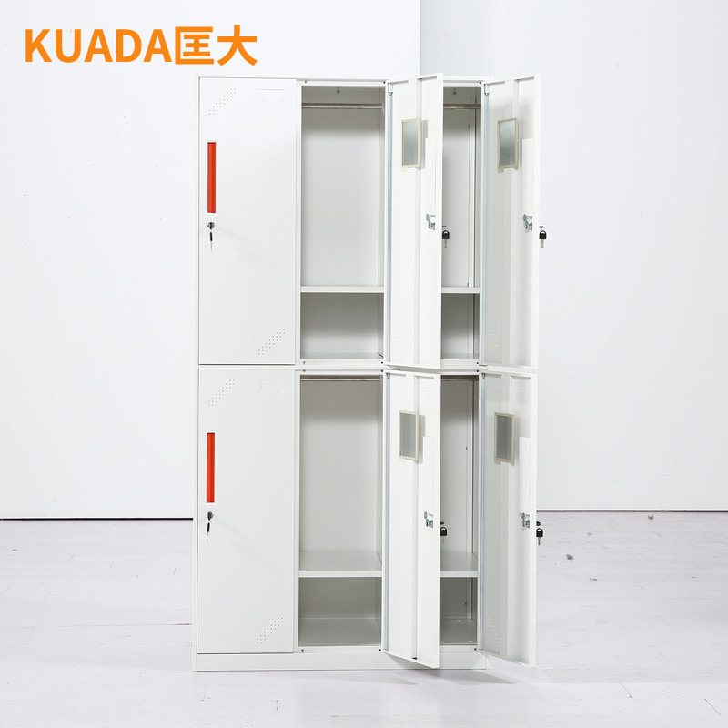 匡大更衣柜0.9米钢制窄边铁皮储物柜六门更衣柜KD-G1010