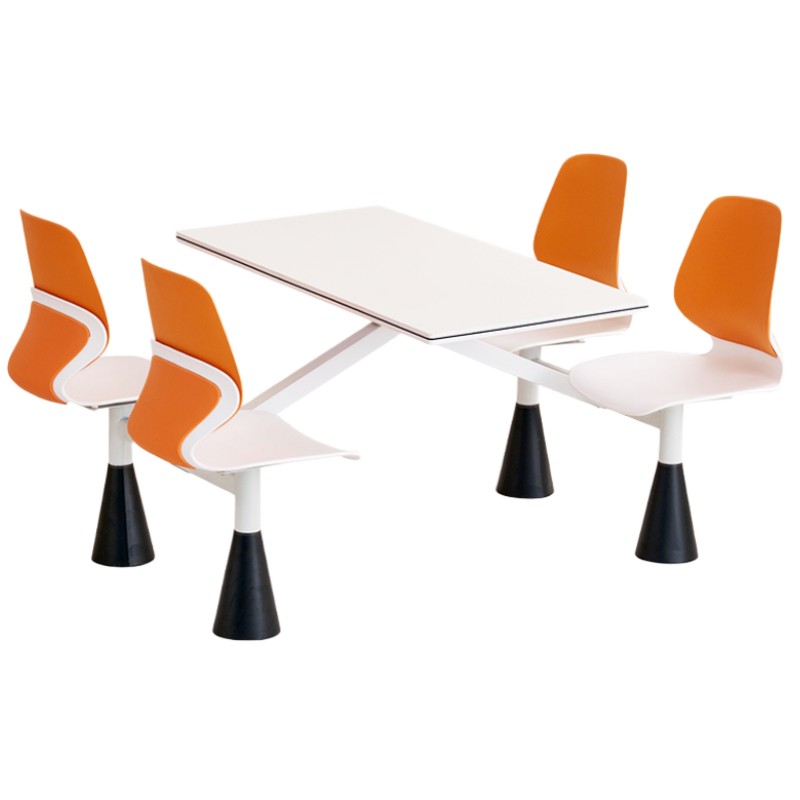 烁恒食堂桌椅1.3m套高清大图