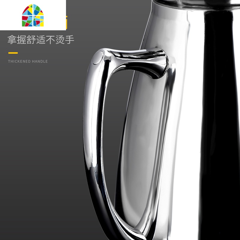 不锈钢冰水壶家用大容量冷水壶凉水壶餐厅储凉水瓶倒茶壶装晾水壶 FENGHOU 2.0L冰水壶(保温保冷)高清大图