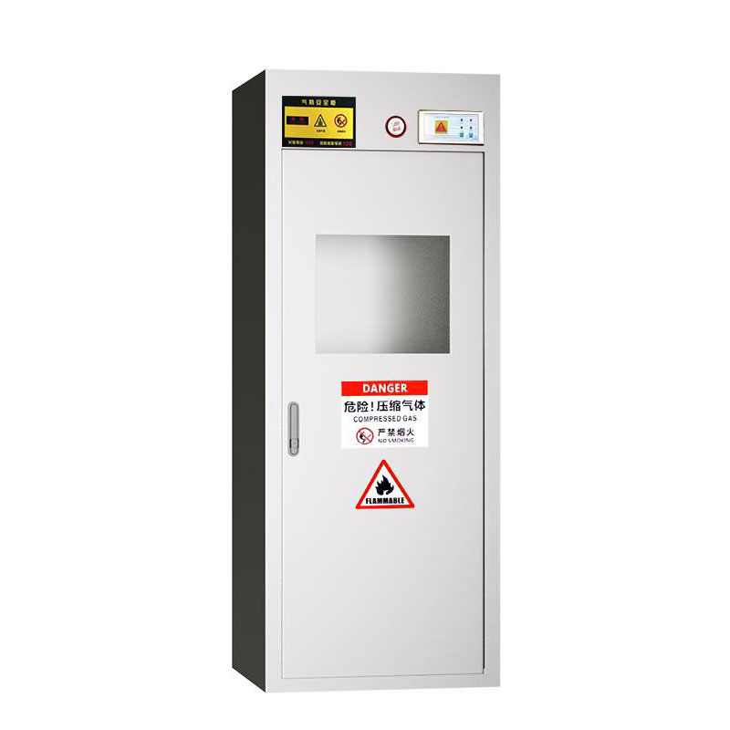 不锈钢气瓶柜 201单瓶报警高清大图