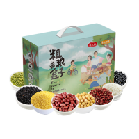 燕之坊 素说幸福-粗粮盒子2590g(黑米、糯米、绿豆、小黄米、薏仁米、花生仁、黄豆、黑豆)