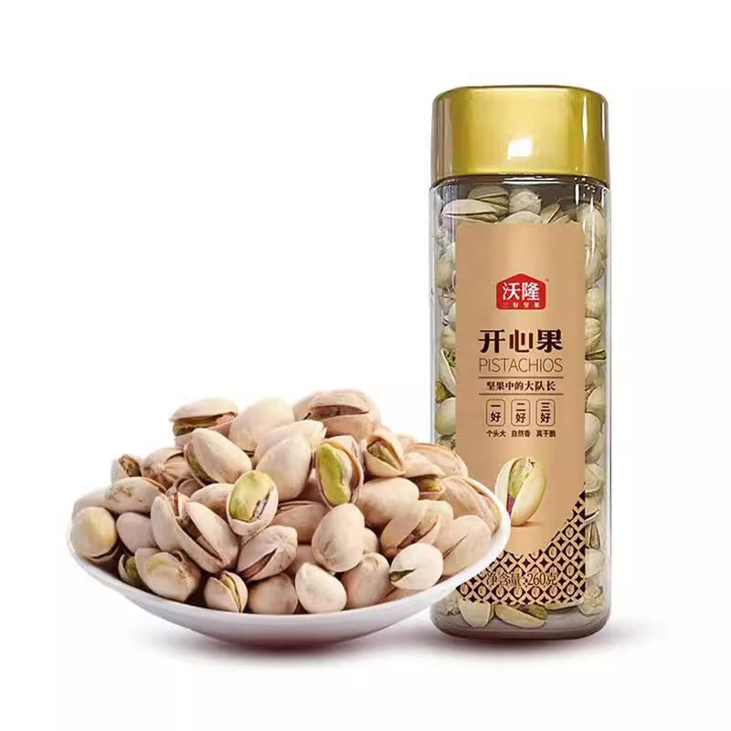 沃隆 开心果高方罐 260g 瓶高清大图