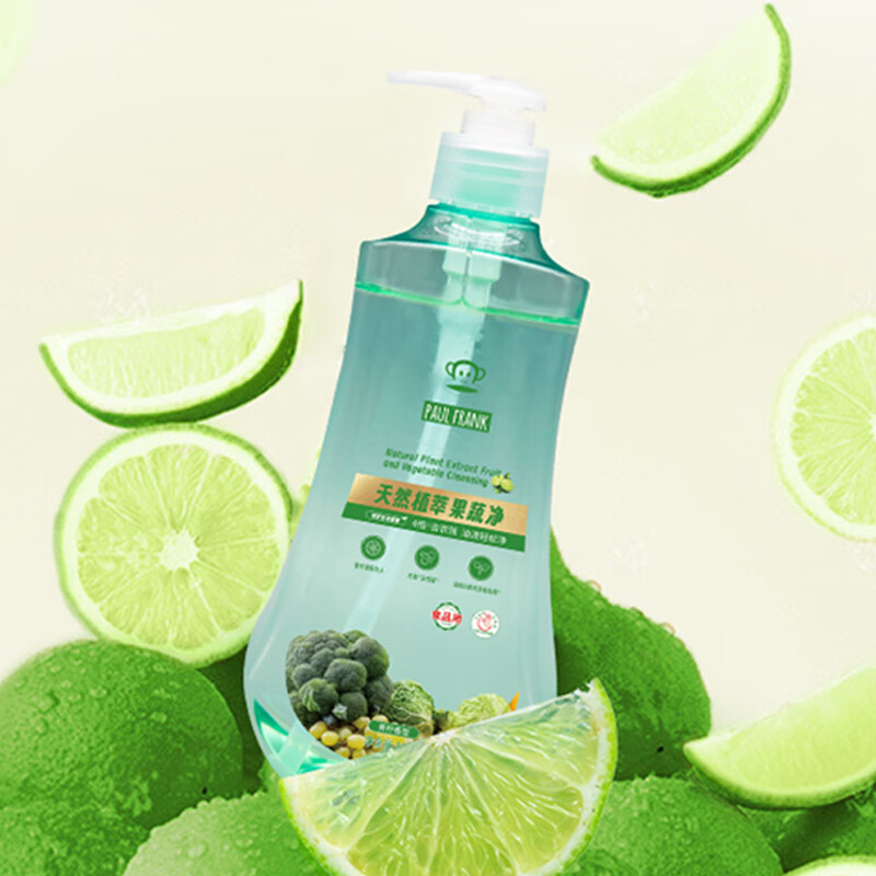 大嘴猴(Paul Frank)天然植萃果蔬净500g*4瓶 共2kg高清大图