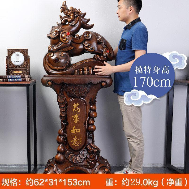 美帮汇1.6米万事如意貔貅落地摆件大号 公司酒店前台大堂装饰品高清大图