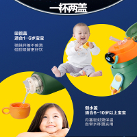 爱仕达星球智能儿童保温壶500ml食品级316L不锈钢男女士吸管直饮长效保温易开喝水杯保温杯RWS50B2J-P 浅粉