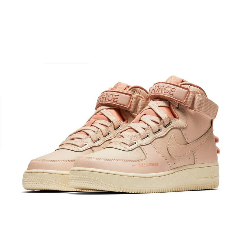 nike air force1 af1 空军一号樱花粉白棕机能高帮板鞋aj7311-200