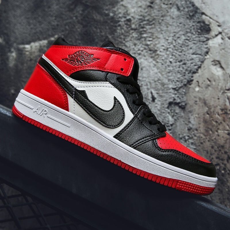 【直播热售 精品特卖】aj1篮球鞋高帮秋冬aj男女鞋子欧文空军一号运动