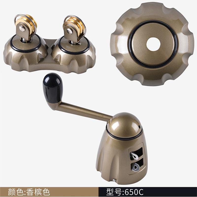美帮汇太太套餐升降晾衣架配件 620-650-670 型好钢丝绳柄把 手摇器通用高清大图