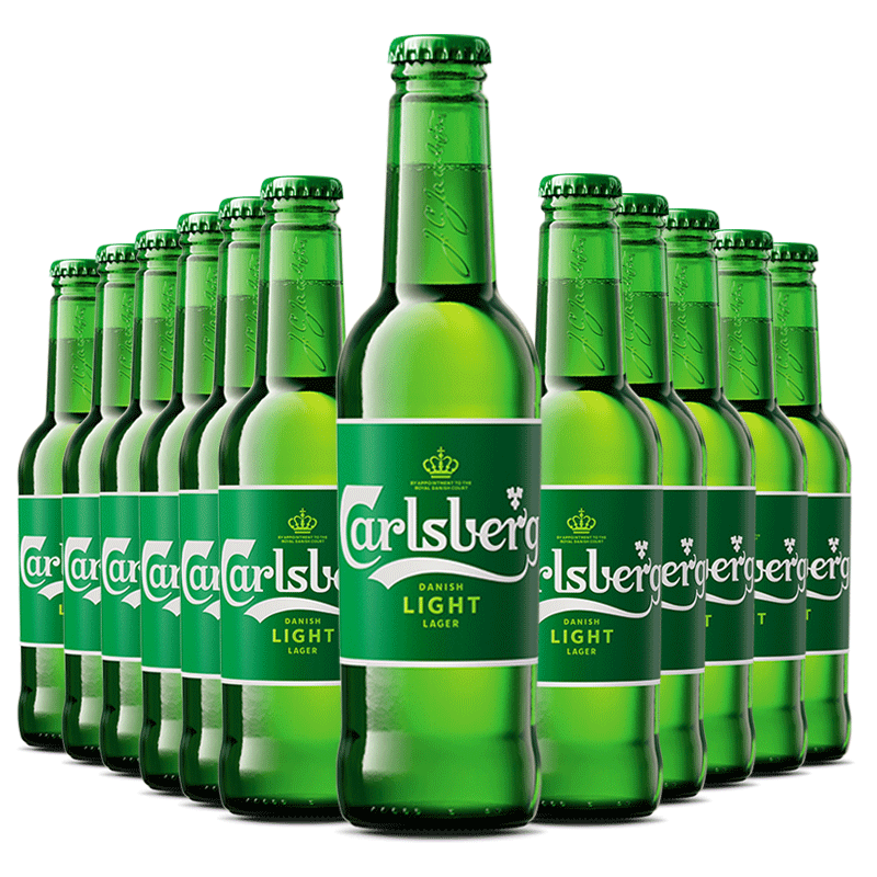 啤酒特醇嘉士伯啤酒嘉士伯carlsberg小瓶装啤酒330ml12瓶